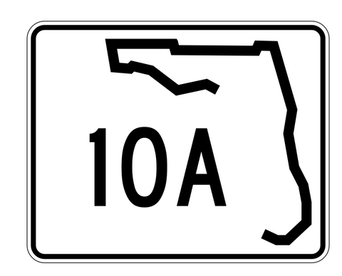 Florida State Road 10A Sticker Decal R1344 Highway Sign - Winter Park Products