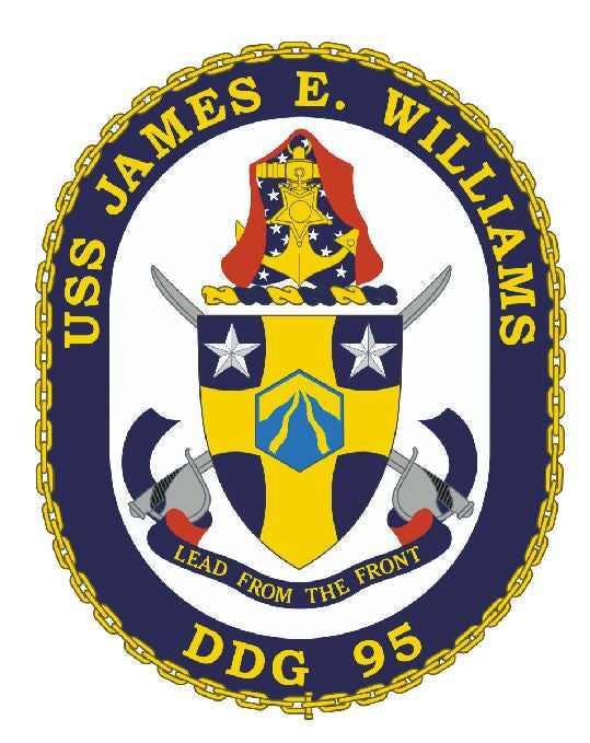 USS James E Williams Sticker Military Armed Forces Navy Decal M169 - Winter Park Products