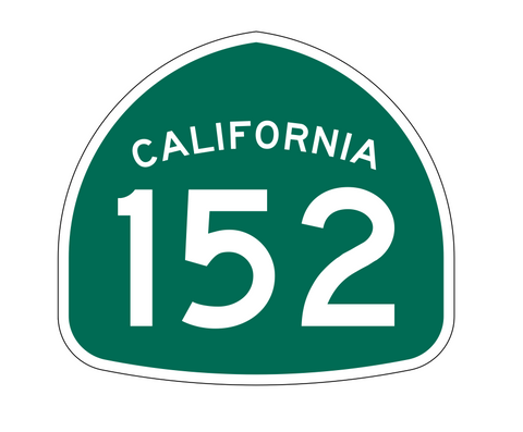 California State Route 152 Sticker Decal R1223 Highway Sign - Winter Park Products