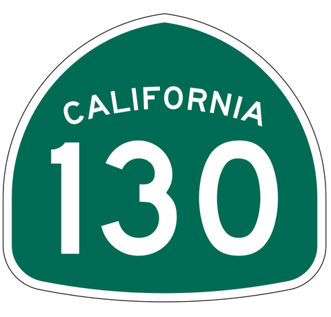 California State Route 130 Sticker Decal R1204 Highway Sign - Winter Park Products