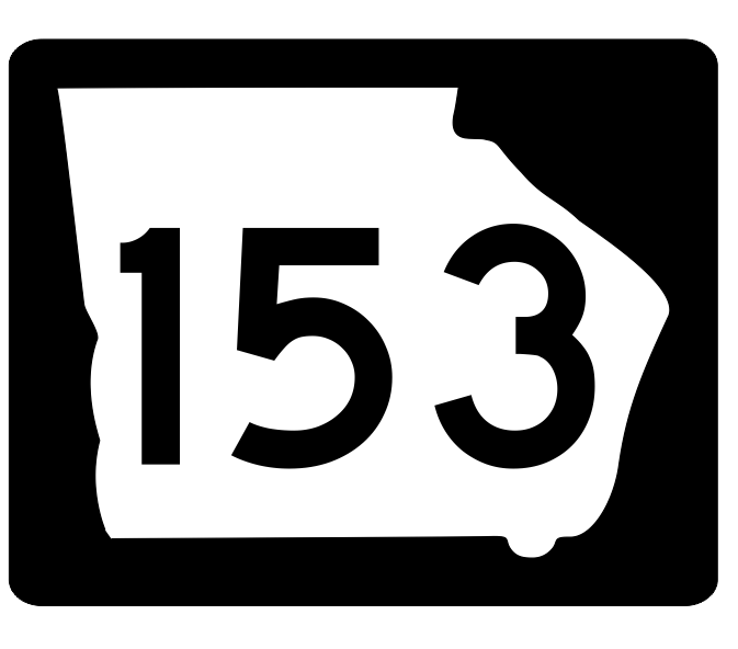 Georgia State Route 155 Sticker R3821 Highway Sign