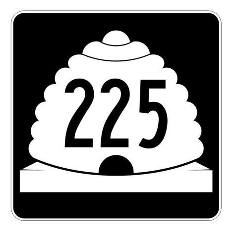 Utah State Highway 225 Sticker Decal R5519 Highway Route Sign
