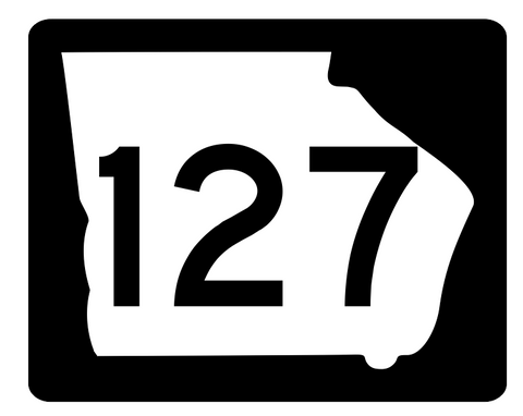 Georgia State Route 127 Sticker R3669 Highway Sign