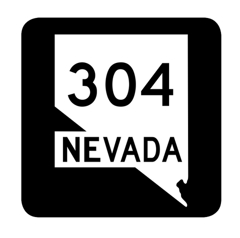 Nevada State Route 304 Sticker R3026 Highway Sign Road Sign