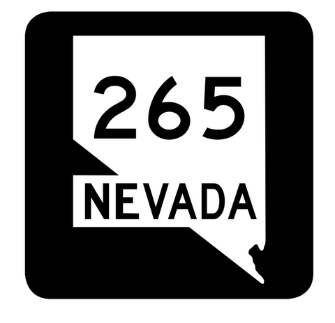 Nevada State Route 265 Sticker R3017 Highway Sign Road Sign