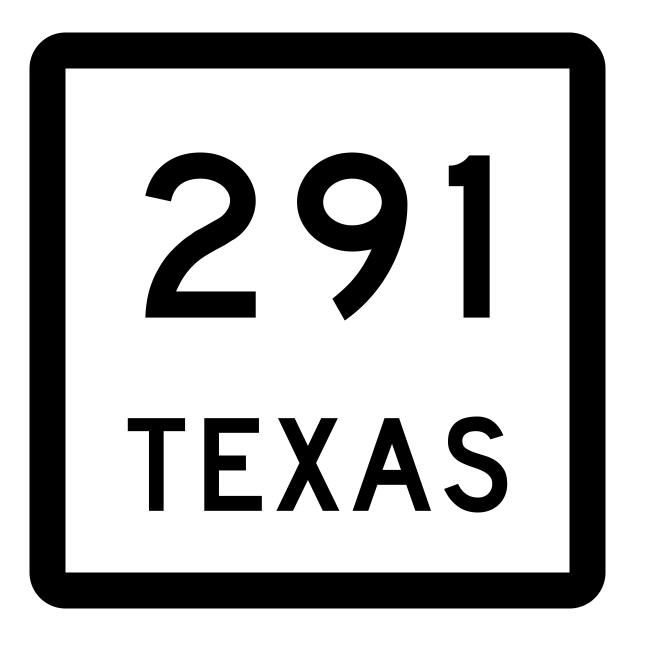 Texas State Highway 291 Sticker Decal R2586 Highway Sign