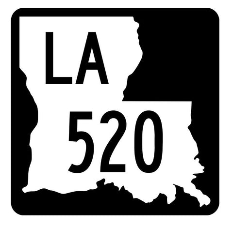 Louisiana State Highway 520 Sticker Decal R5986 Highway Route Sign
