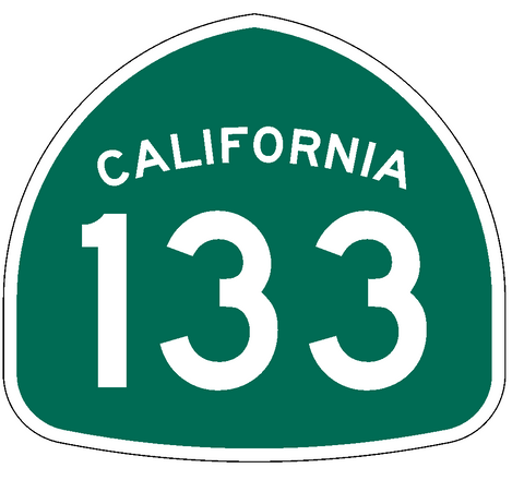 California State Route 133 Sticker Decal R1012 Highway Sign Road Sign - Winter Park Products