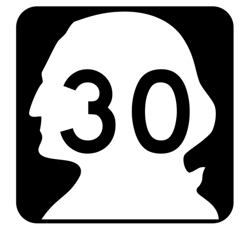 Washington State Route 30 Sticker R2799 Highway Sign Road Sign