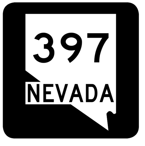 Nevada State Route 397 Sticker R3053 Highway Sign Road Sign