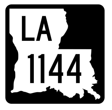 Louisiana State Highway 1144 Sticker Decal R6376 Highway Route Sign