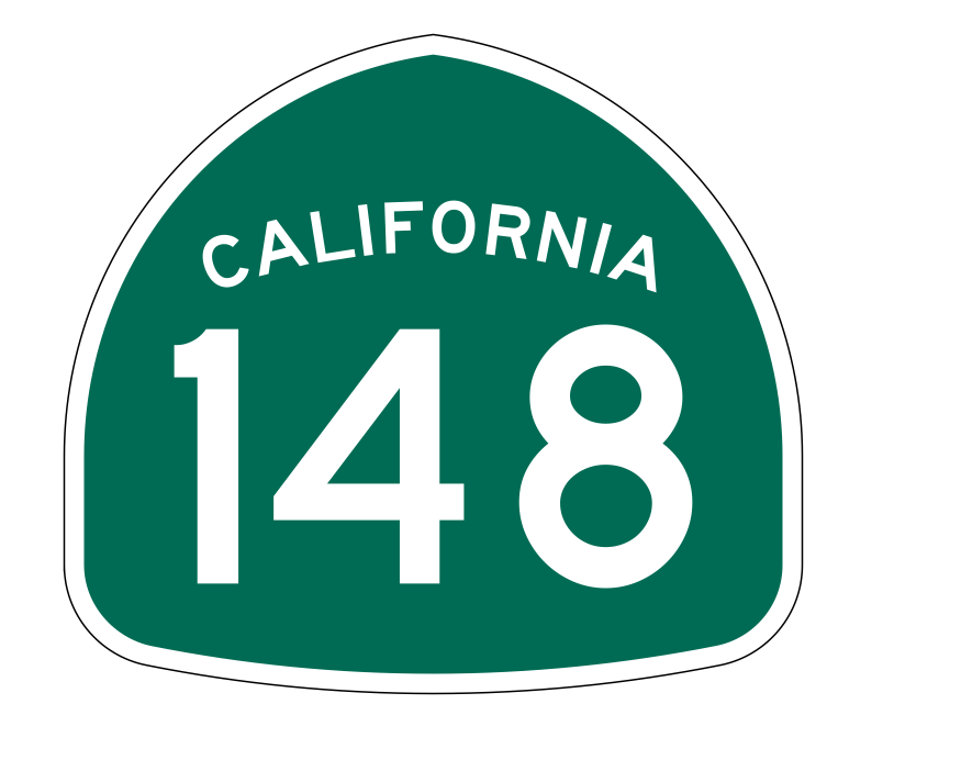 California State Route 148 Sticker Decal R1220 Highway Sign - Winter Park Products