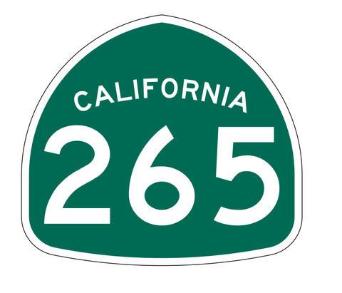 California State Route 265 Sticker Decal R1314 Highway Sign - Winter Park Products