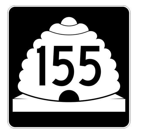 Utah State Highway 155 Sticker Decal R5477 Highway Route Sign