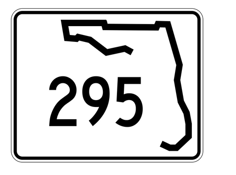 Florida State Road 295 Sticker Decal R1529 Highway Sign - Winter Park Products
