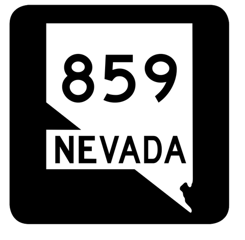 Nevada State Route 859 Sticker R3162 Highway Sign Road Sign
