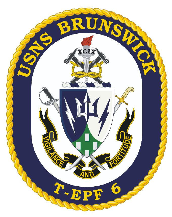 USNS Brunswick Sticker Military Armed Forces Navy Decal M256 - Winter Park Products