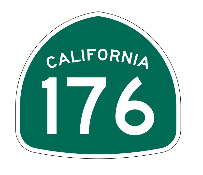 California State Route 176 Sticker Decal R1245 Highway Sign - Winter Park Products
