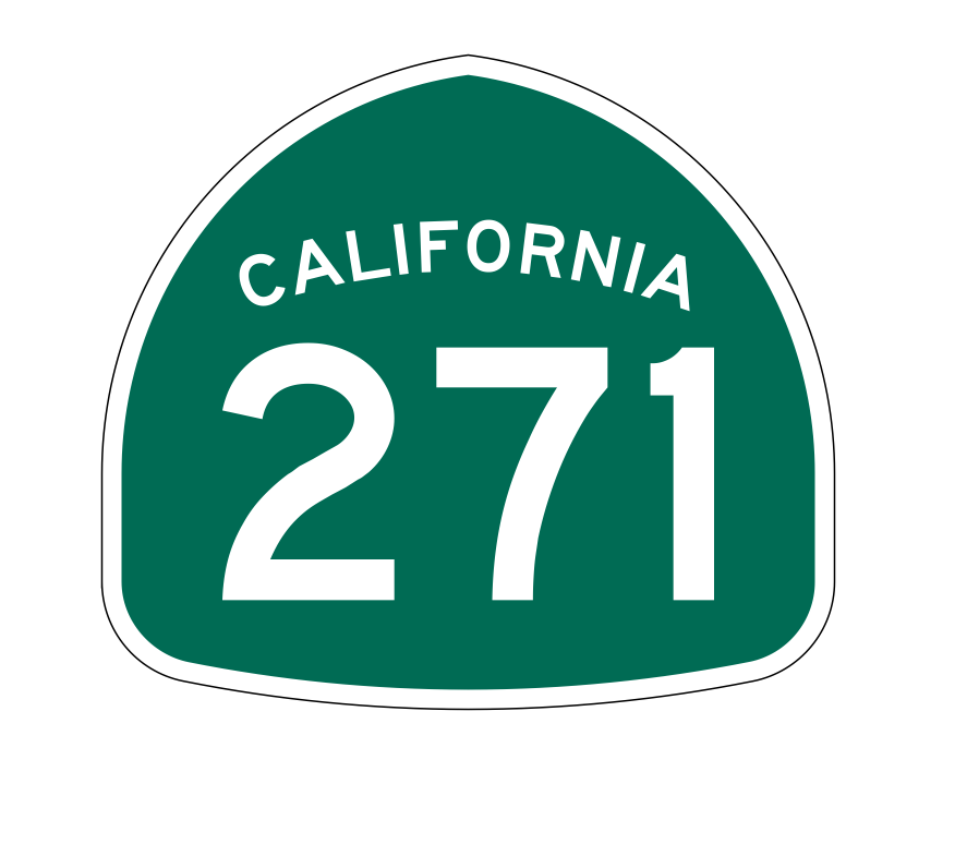 California State Route 271 Sticker Decal R1318 Highway Sign - Winter Park Products