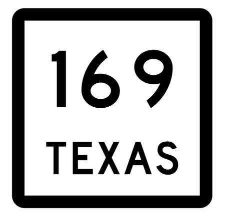 Texas State Highway 169 Sticker Decal R2467 Highway Sign - Winter Park Products