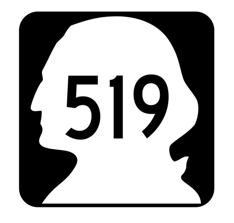 Washington State Route 519 Sticker R2934 Highway Sign Road Sign