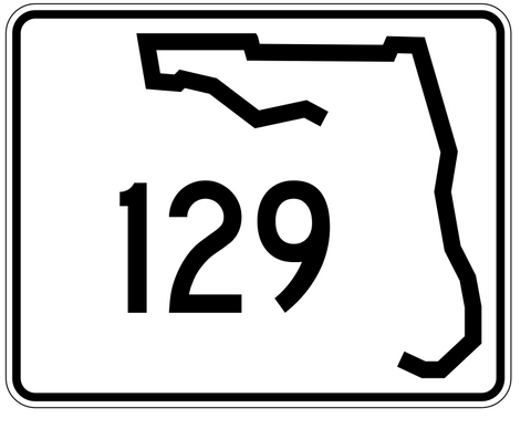 Florida State Road 129 Sticker Decal R1476 Highway Sign - Winter Park Products