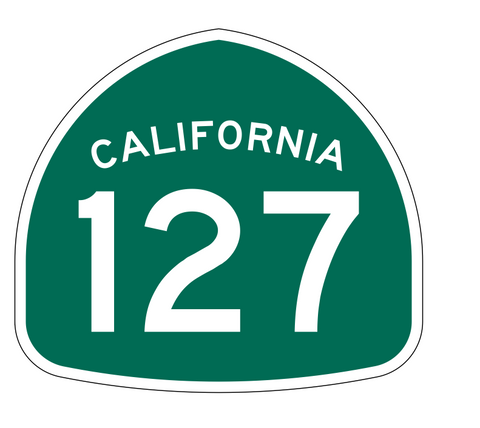 California State Route 127 Sticker Decal R1201 Highway Sign - Winter Park Products