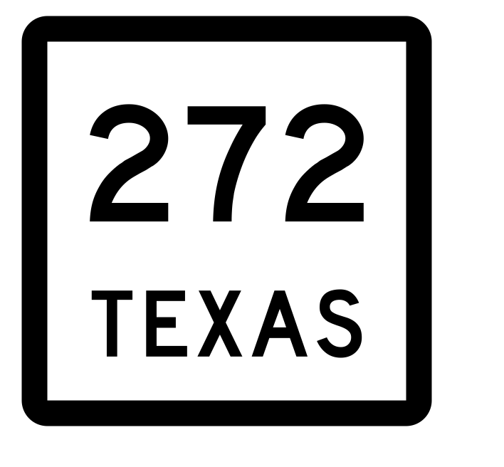 Texas State Highway 272 Sticker Decal R2567 Highway Sign
