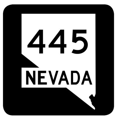 Nevada State Route 445 Sticker R3067 Highway Sign Road Sign