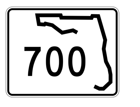 Florida State Road 700 Sticker Decal R1674 Highway Sign - Winter Park Products