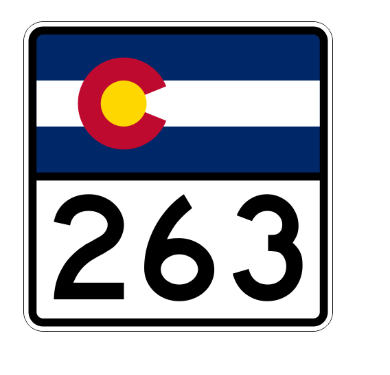 Colorado State Highway 263 Sticker Decal R2234 Highway Sign - Winter Park Products