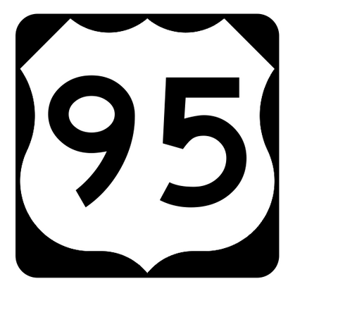 US Route 95 Sticker R1952 Highway Sign Road Sign - Winter Park Products