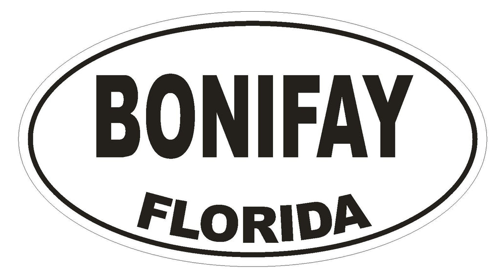 Bonifay Florida Oval Bumper Sticker or Helmet Sticker D1374 Euro Oval - Winter Park Products