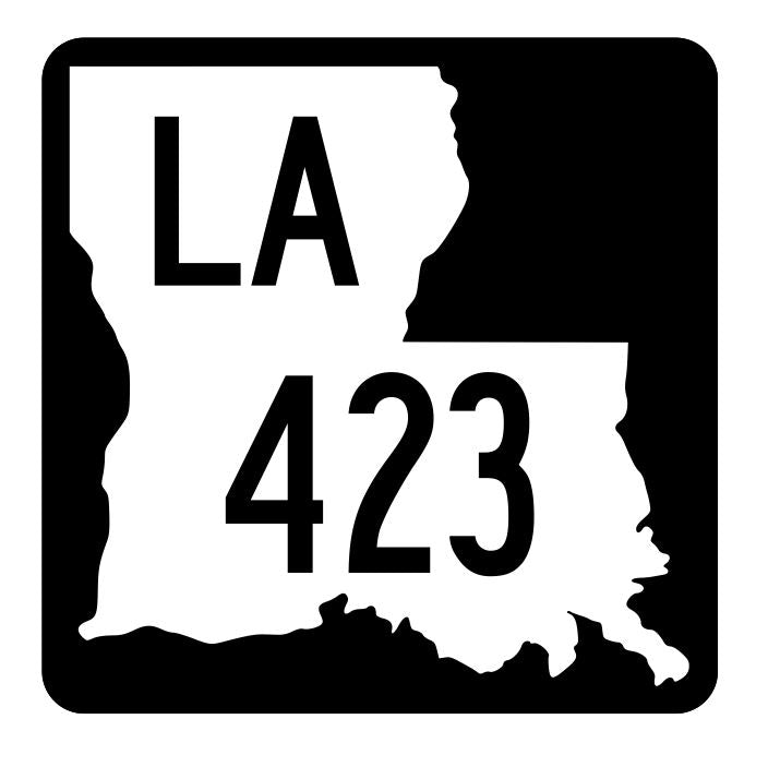 Louisiana State Highway 423 Sticker Decal R5954 Highway Route Sign