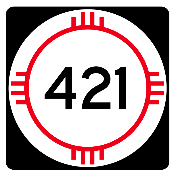 New Mexico State Road 421 Sticker R4182 Highway Sign Road Sign Decal