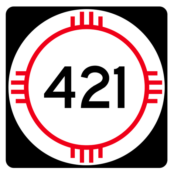 New Mexico State Road 421 Sticker R4182 Highway Sign Road Sign Decal ...