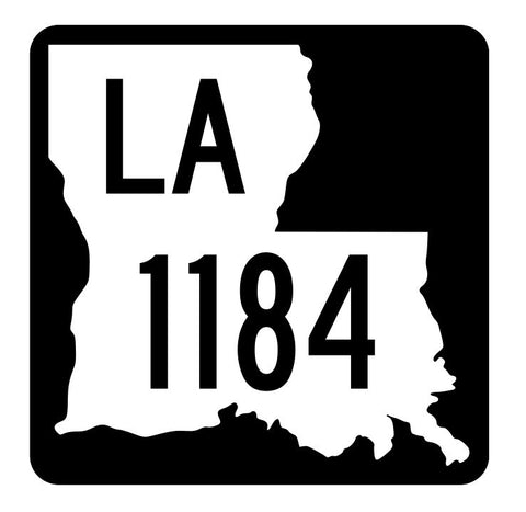 Louisiana State Highway 1184 Sticker Decal R6411 Highway Route Sign