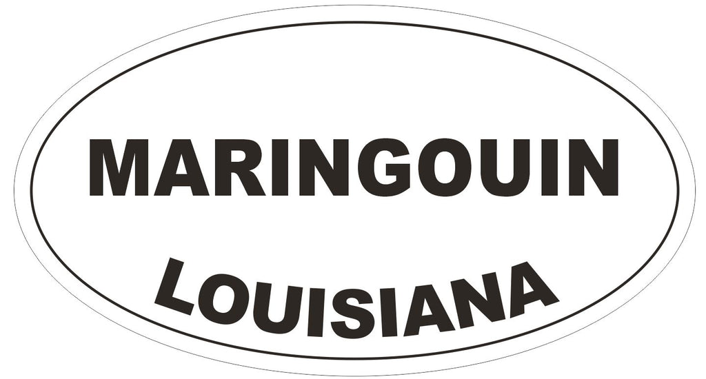 Marington Louisiana Oval Bumper Sticker or Helmet Sticker D3969