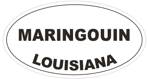 Marington Louisiana Oval Bumper Sticker or Helmet Sticker D3969