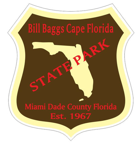 Bill Baggs Cape Florida State Park Sticker R3347 Florida