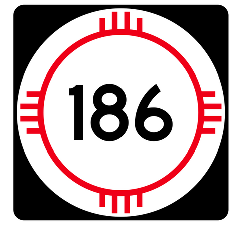New Mexico State Road 186 Sticker R4161 Highway Sign Road Sign Decal