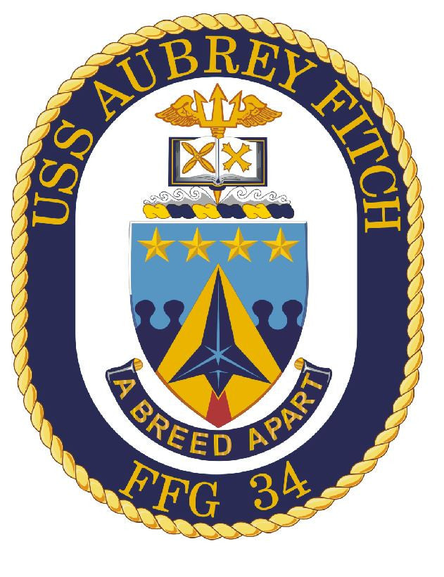 USS Aubrey Fitch Sticker Military Armed Forces Navy Decal M204 - Winter Park Products