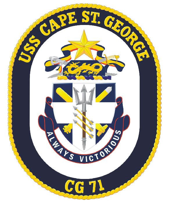 USS Cape St George Sticker Military Armed Forces Navy Decal M175 - Winter Park Products