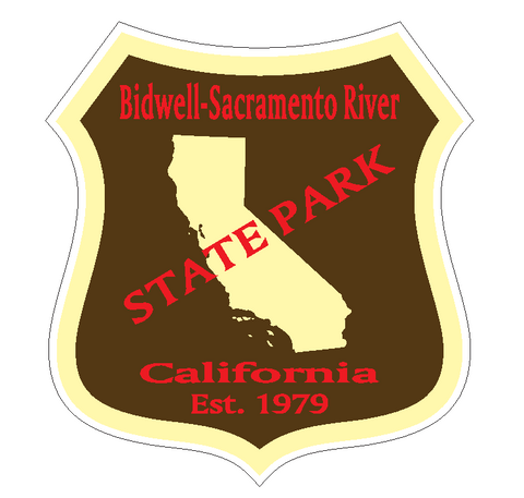 Bidwell-Sacramento River State Park Sticker R6637 California