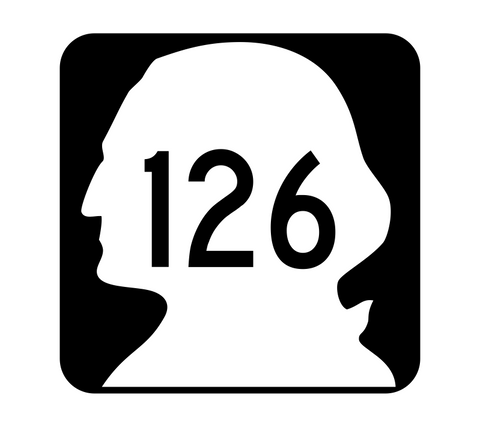Washington State Route 126 Sticker R2826 Highway Sign Road Sign