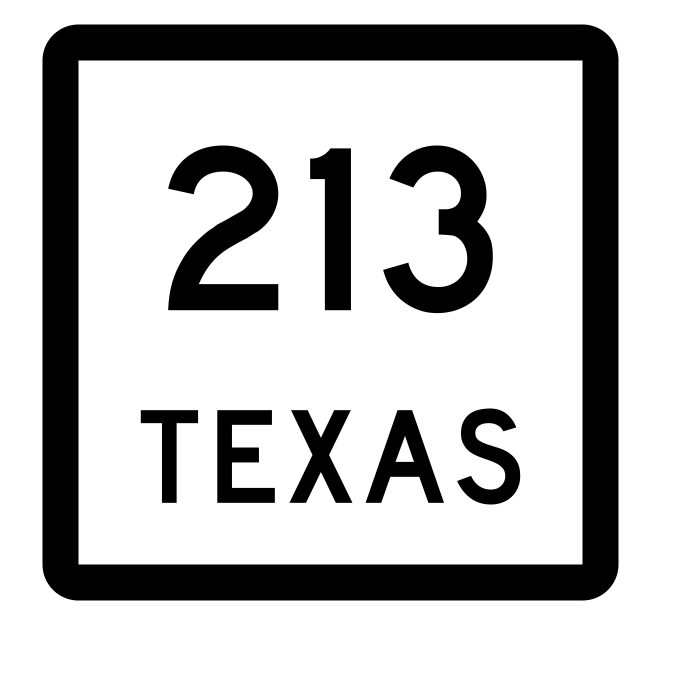 Texas State Highway 213 Sticker Decal R2510 Highway Sign