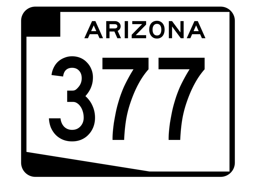 Arizona State Route 377 Sticker R2764 Highway Sign Road Sign