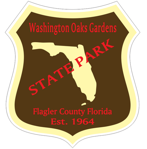 Washington Oaks Gardens Florida State Park Sticker R6804
