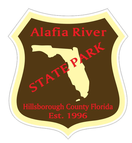 Alafia River State Park Sticker R3334 Florida