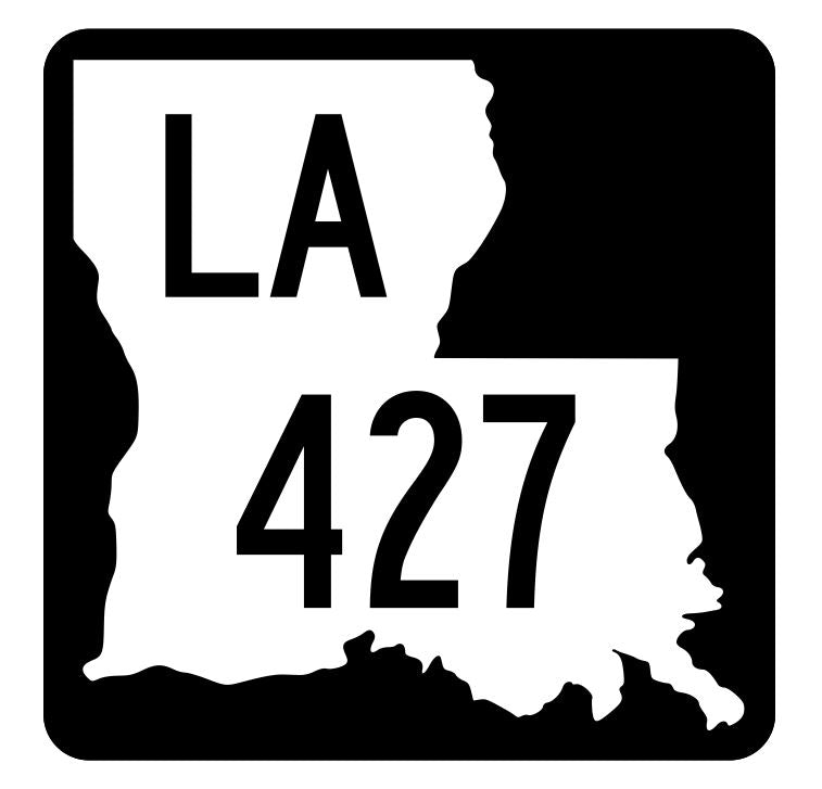 Louisiana State Highway 427 Sticker Decal R5957 Highway Route Sign